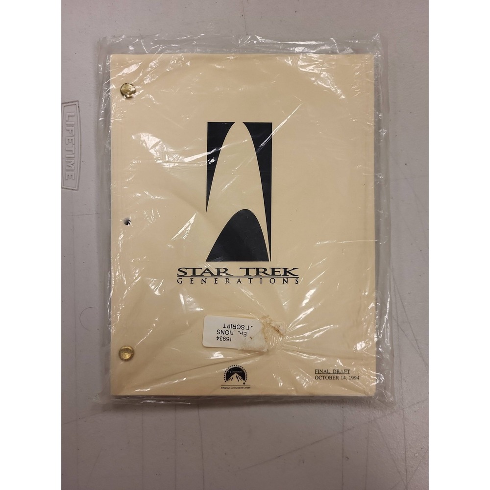 Star Trek‎ Generations Movie Script Final Draft signed author